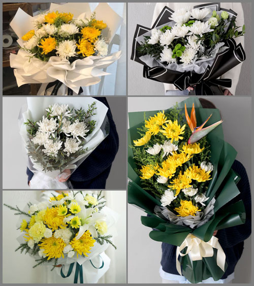 河南郑州新密市曲梁乡沃郑村白事花束代送